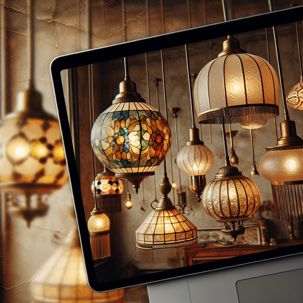 Rediscovering Style: Vintage & Retro Hanging Lamp Shades for a Boho Sanctuary